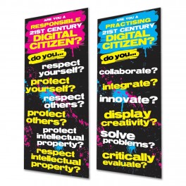 Digital Citizen Responsibilities & Practices Indoor Banners 720mm x 1440mm