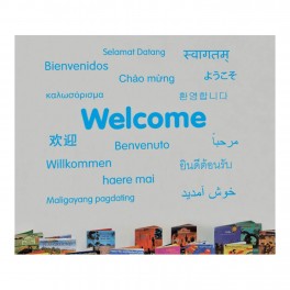 Welcome Languages Word Wall Vinyl Lettering