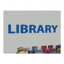 Perspex "LIBRARY" Letters