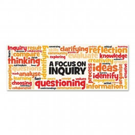 Focus On Inquiry Wall Graphic - Orange