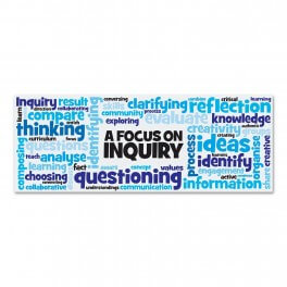 Focus On Inquiry Wall Graphic - Blue