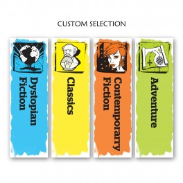 Senior Genre Shelf Divider Signs 200mm (Custom Selection)