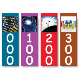 Senior Basic Non Fiction Shelf Divider Signs with Graphic