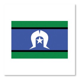 100 Torres Strait Islander Spine Labels (Flag)