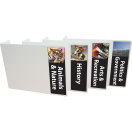 Senior Non Fiction Genre Acrylic Collection Divider Starter Pack (double-sided)