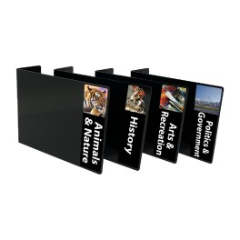 Senior Non Fiction Genre Acrylic Collection Divider Starter Pack (double-sided) (Black)