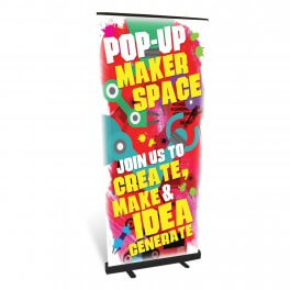 Pop up Makerspace Roll Up Banner