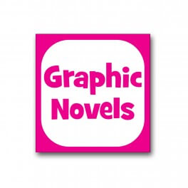 100 Graphic Novel Spine Labels (Pink)