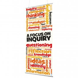 Focus on Inquiry Indoor Banner 720mm x 1440mm & Hanging
