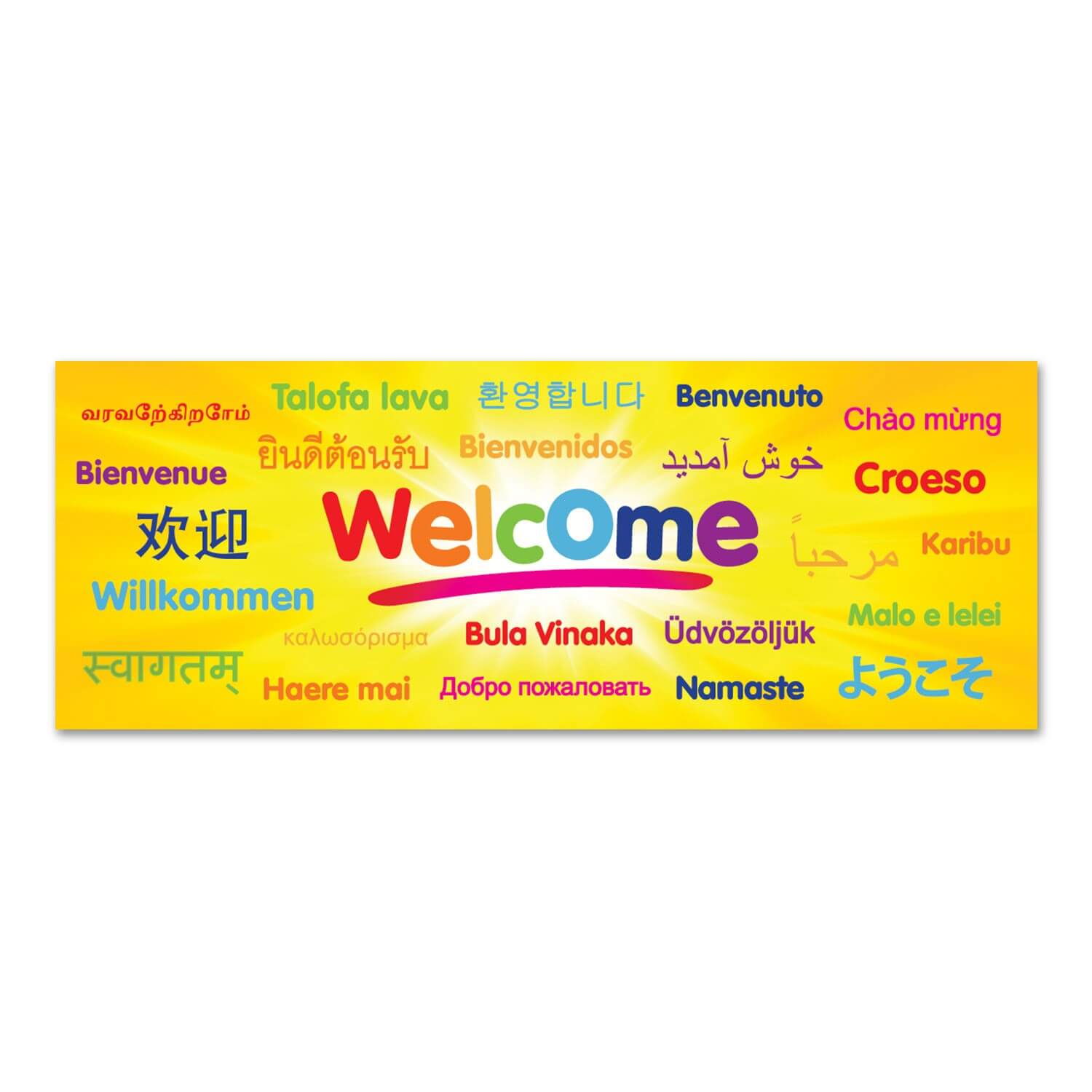 Welcome Languages Wall Graphic