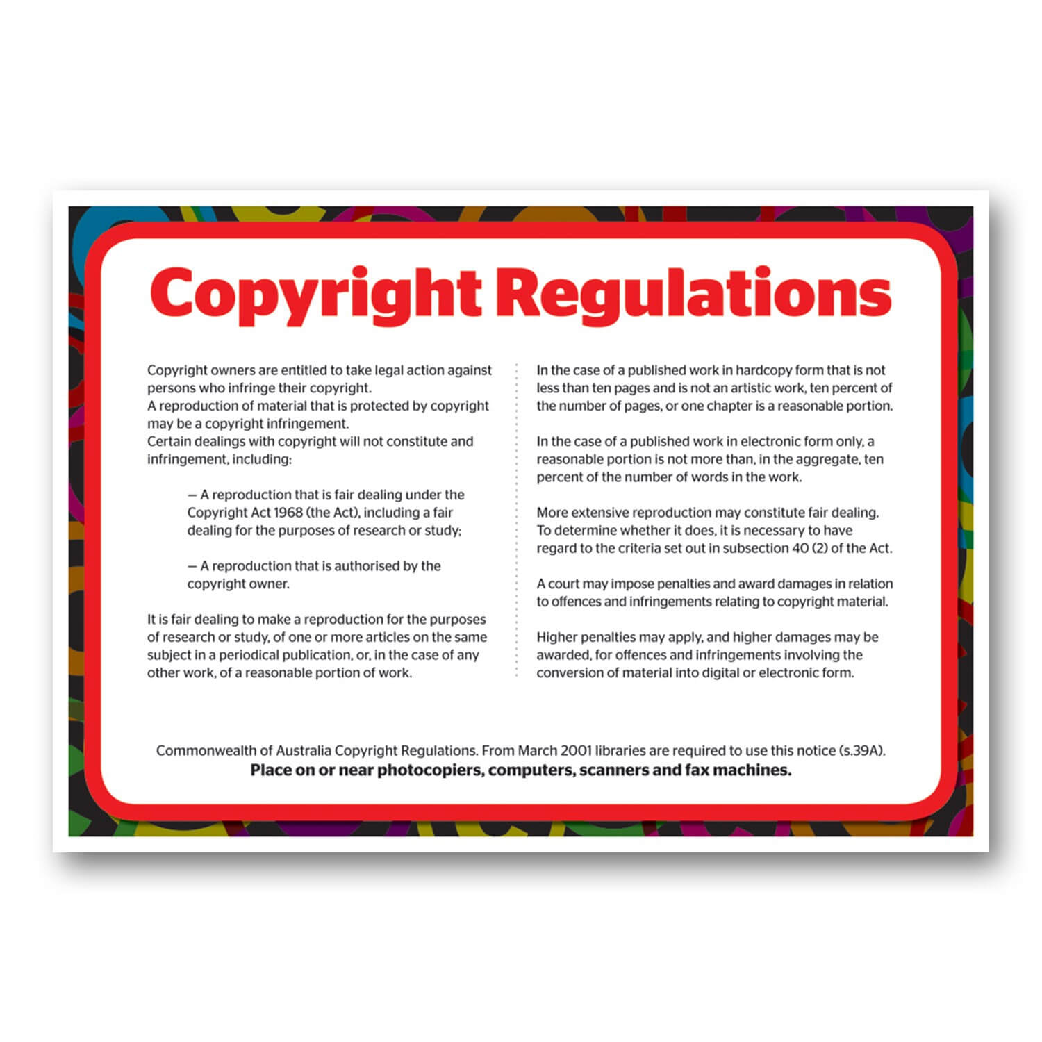 Copyright Sign 1 A4