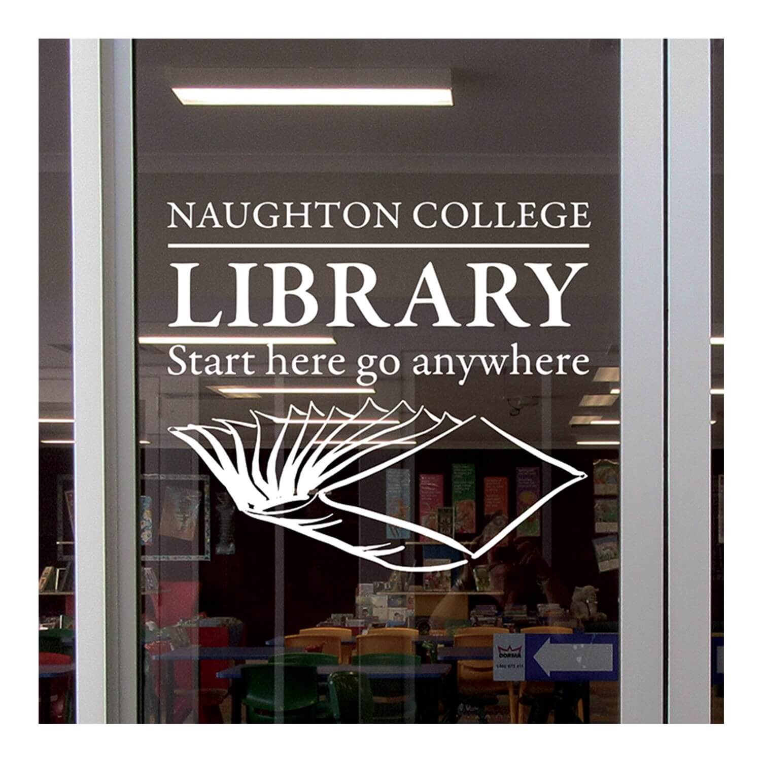 Your School Library Vinyl Lettering