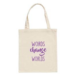 Words Change Worlds Tote Bag