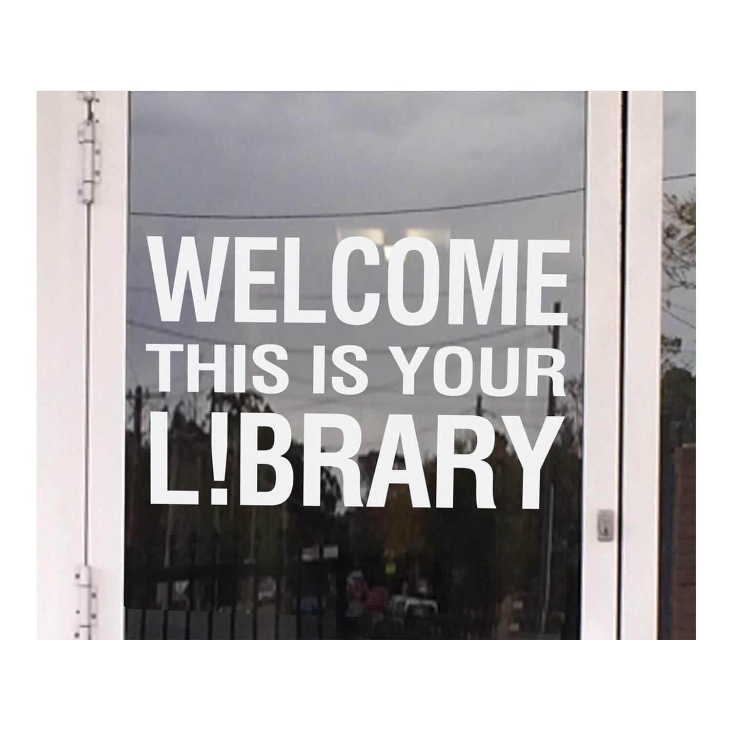 welcome this is your library vinyl lettering regular